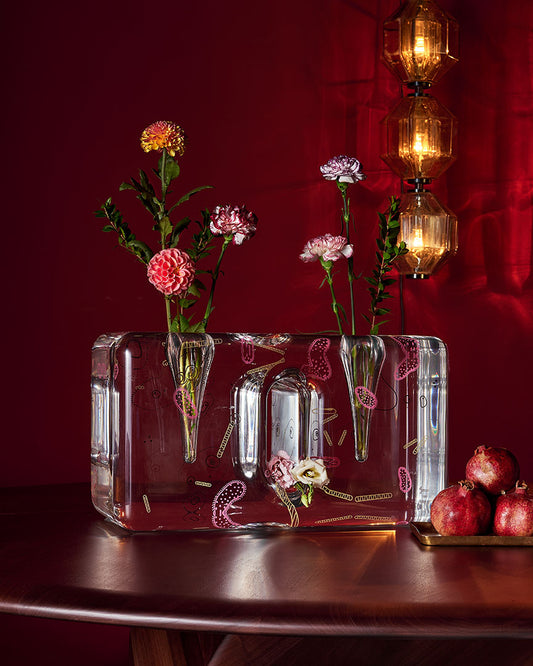 Vase Double plexiglass