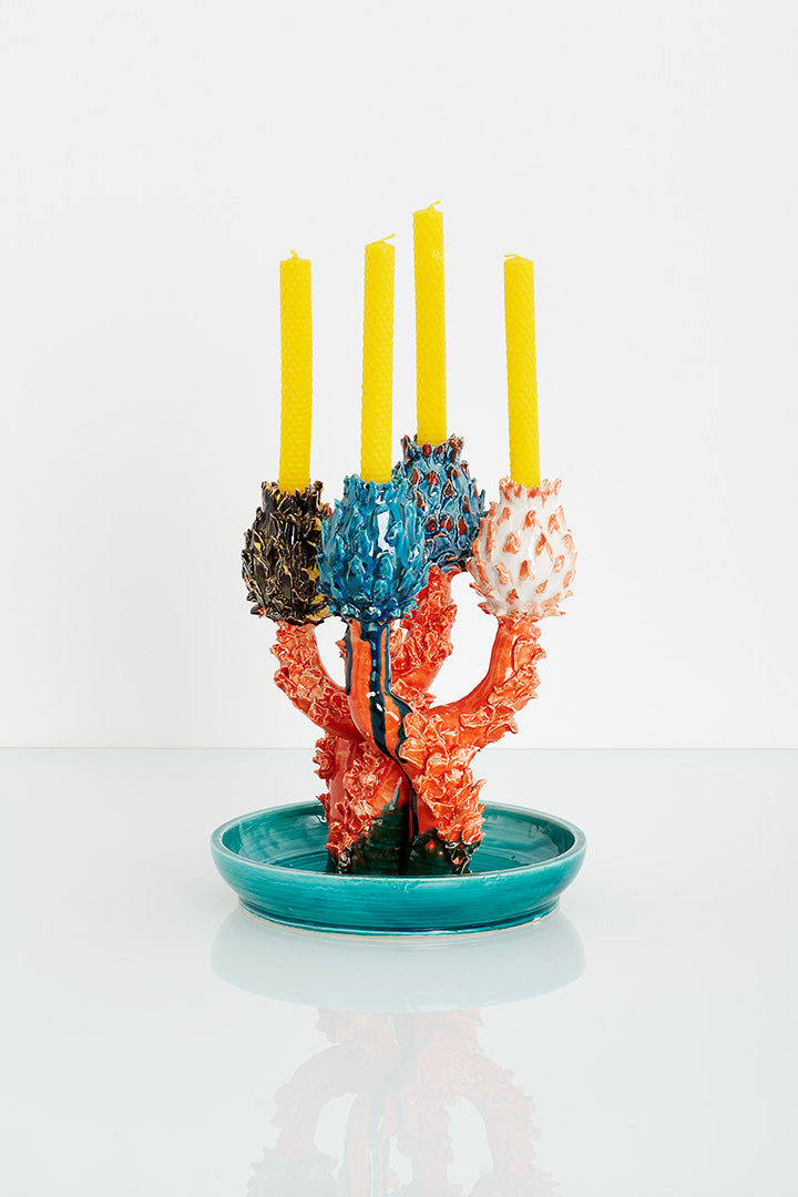 Artichoke Candleholder (Four Heads)