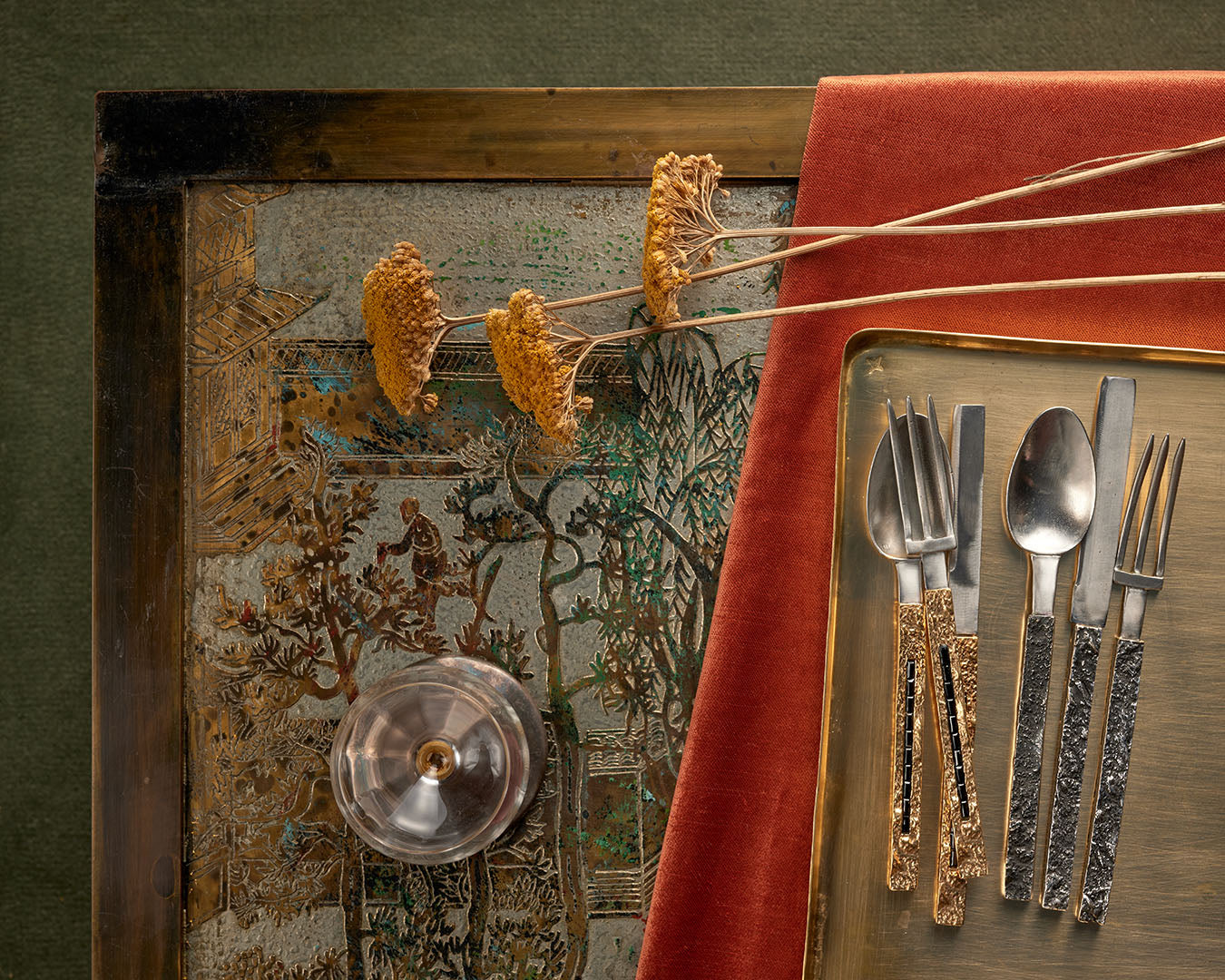 Set of cutlery ‘Enameled Attilla’