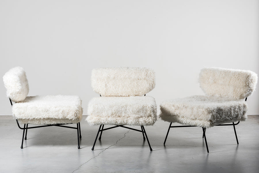 Three Elettra armchairs