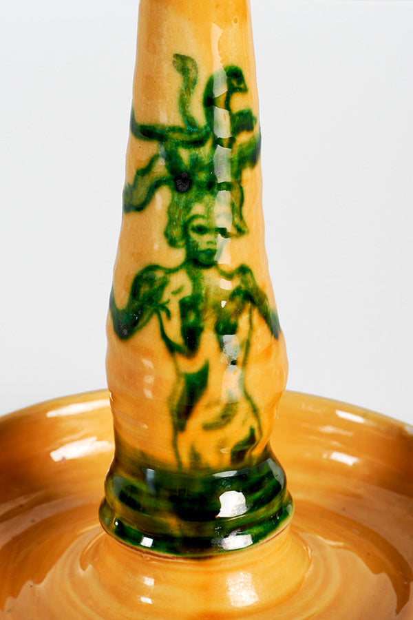 Candleholder (yellow and green)