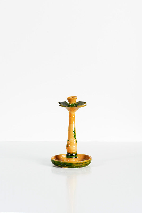 Candleholder (yellow and green)