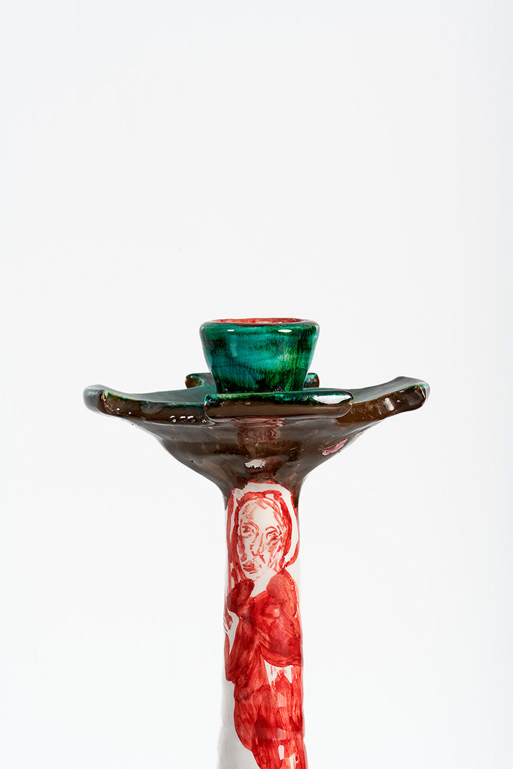 Candleholder (green and red)
